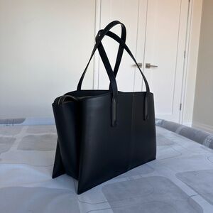 Freja Paloma Black Leather Tote